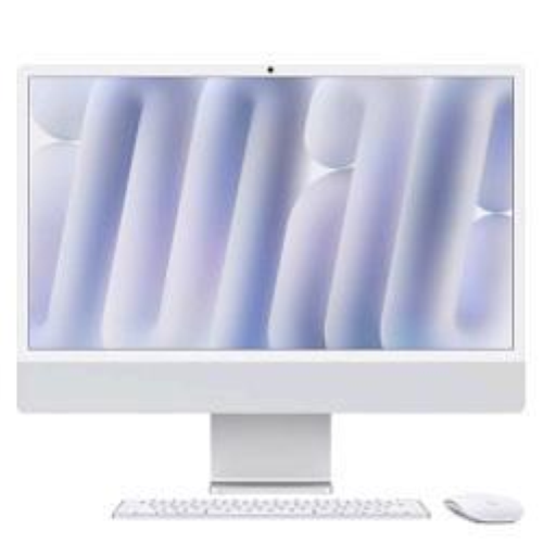 Apple iMac with 4.5K Retina display - All-in-one M4 fino a - RAM 16 GB - SSD 256 GB - Apple M4 10-core - Gigabit Ethernet, IEEE 802.11ax (Wi-Fi 6E), Bluetooth 5.3 - macOS Sequoia 15.0 -monitor: LED 24" 4480 x 2520 (4.5K) - tastiera: italiana - argento